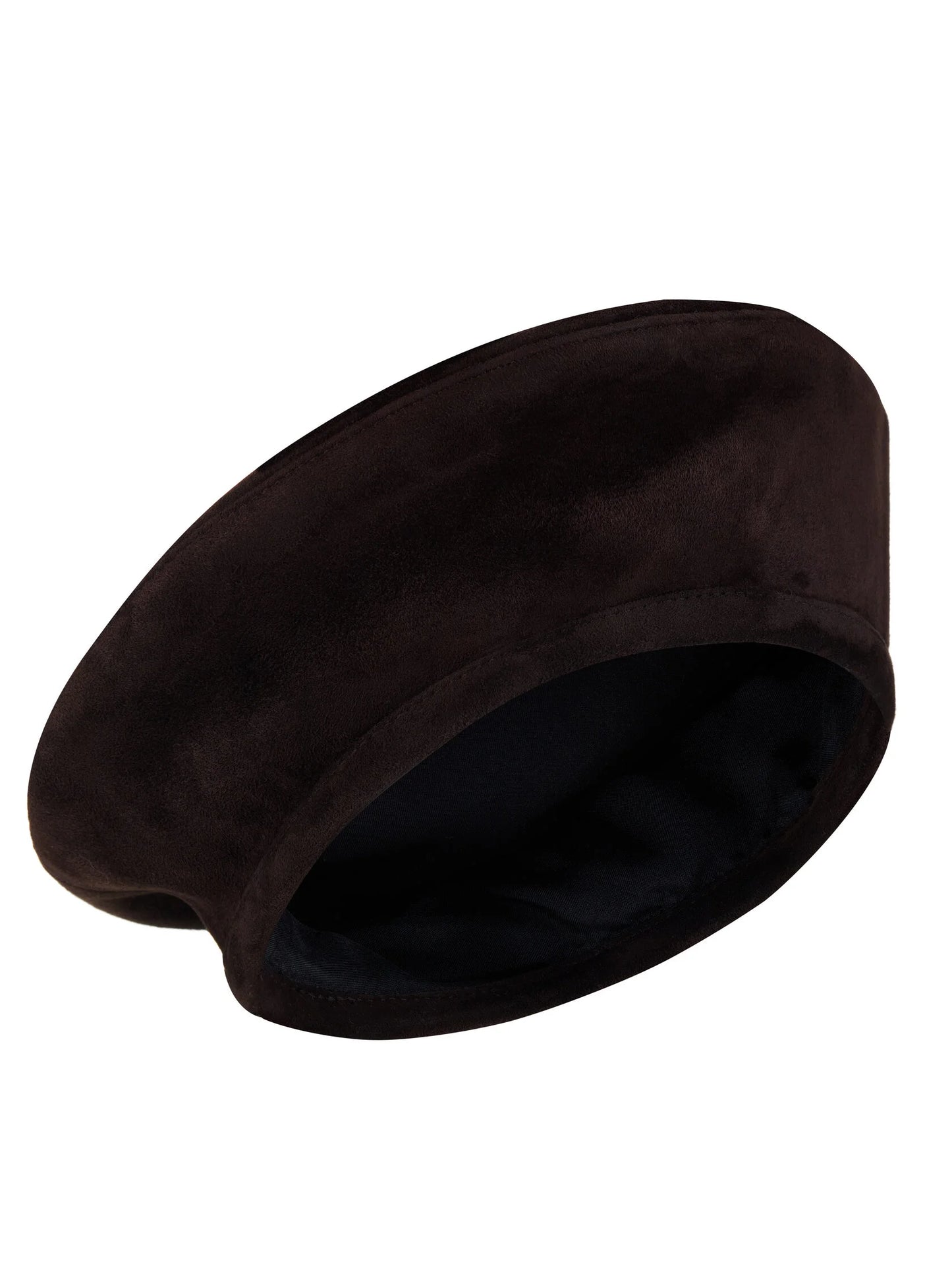 Giny suede leather beret