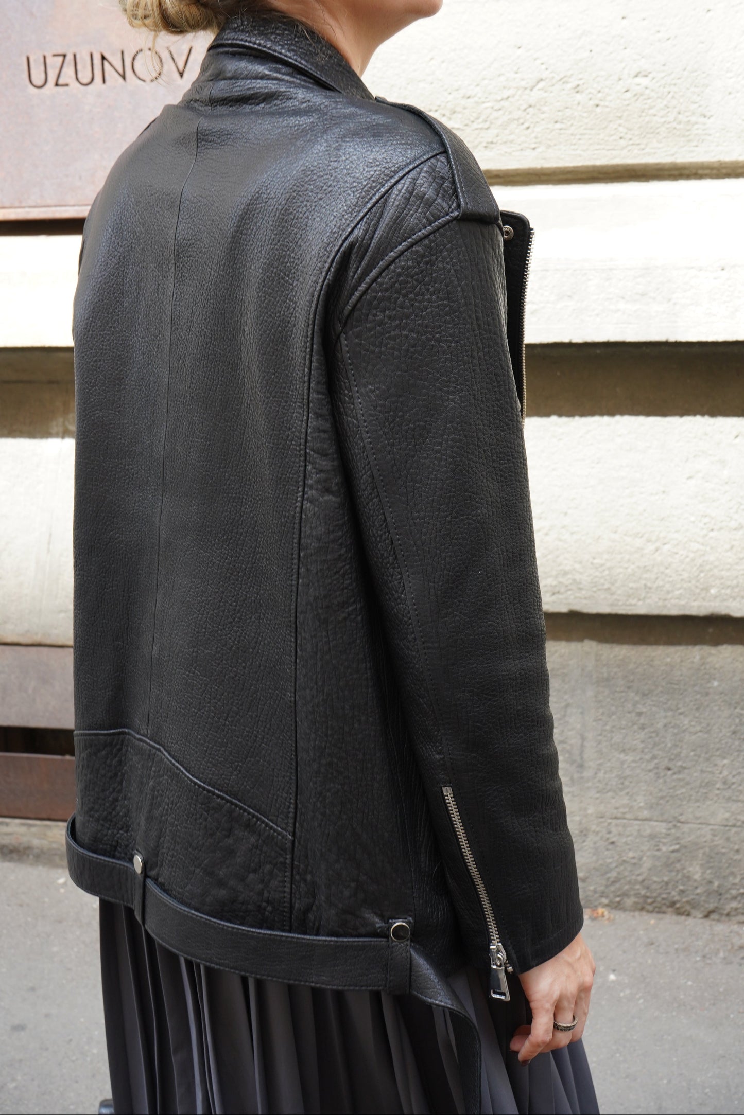 Geaca de piele naturala premium Zoe