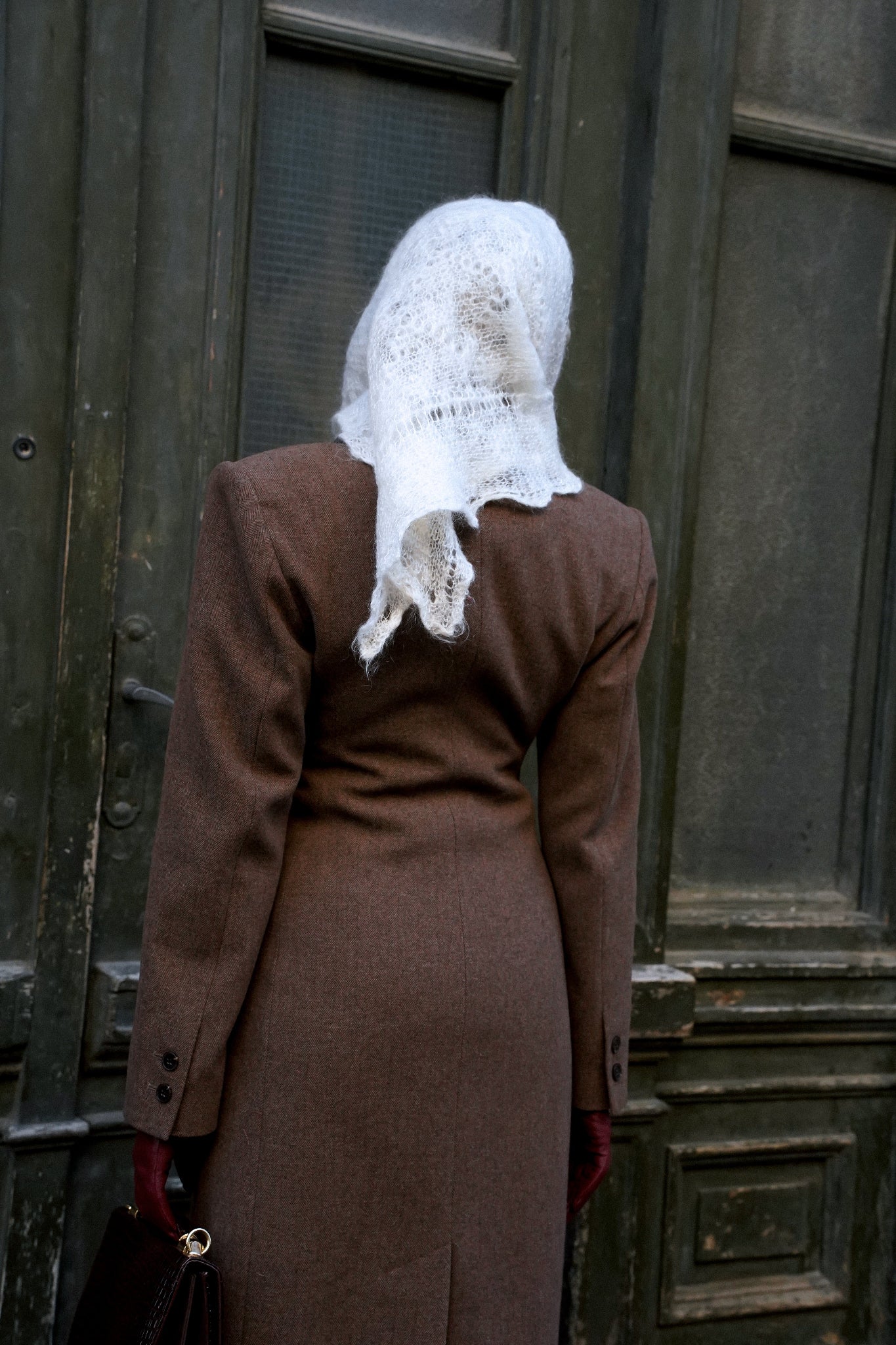 Palton Emily din lana maxi