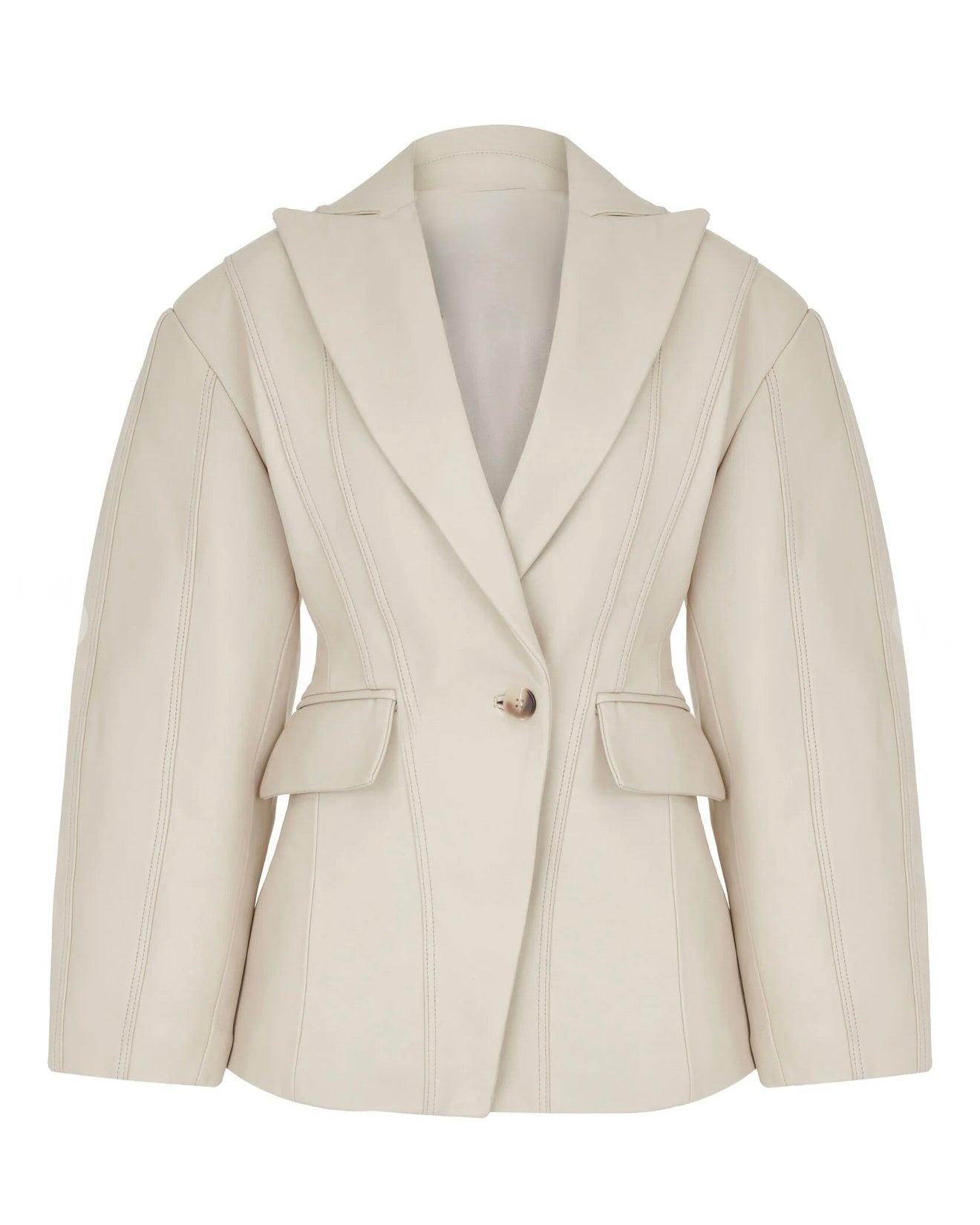 Sacou Monik cambrat din piele naturala premium