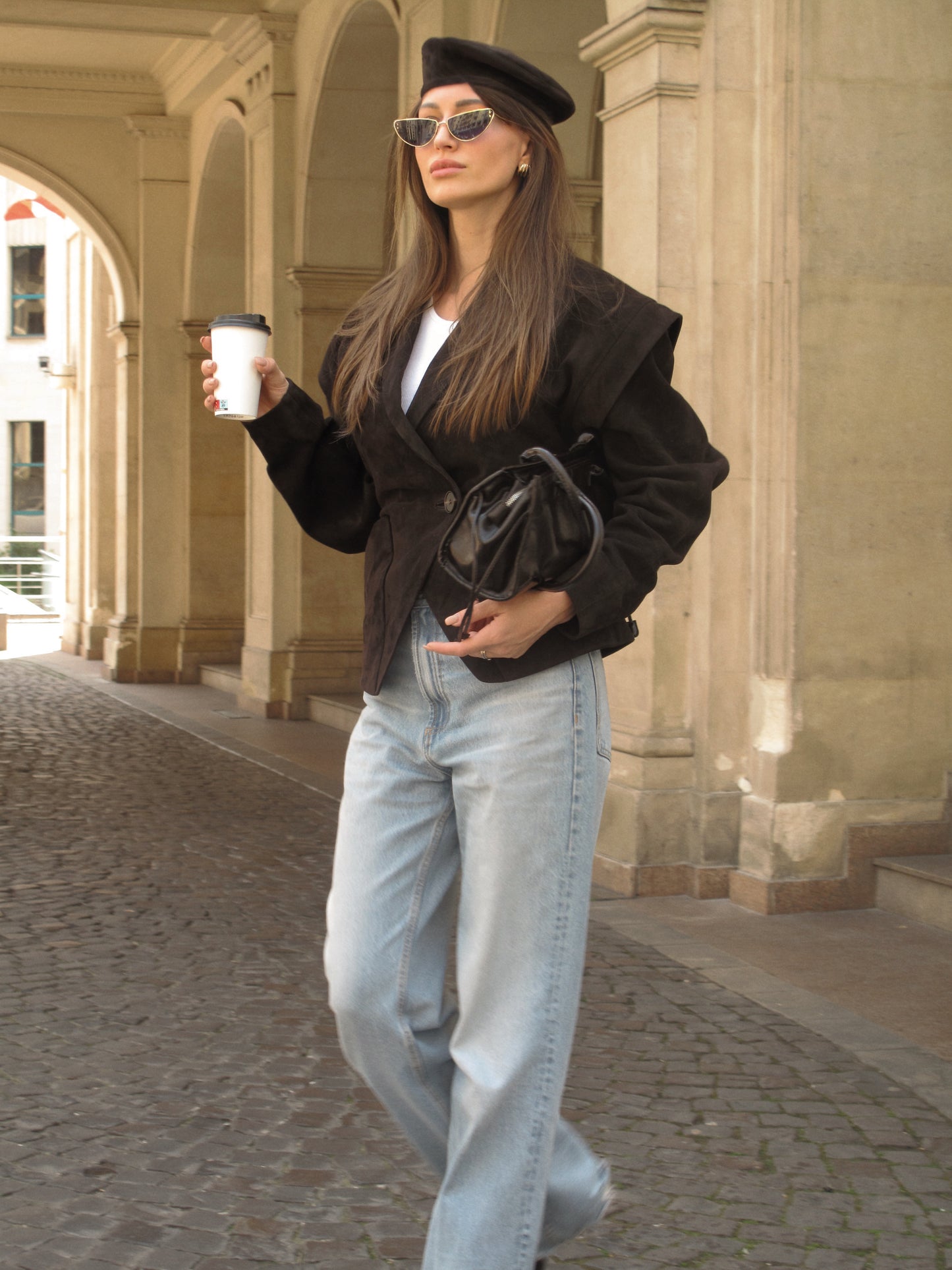 Sacou de piele naturala premium Molly