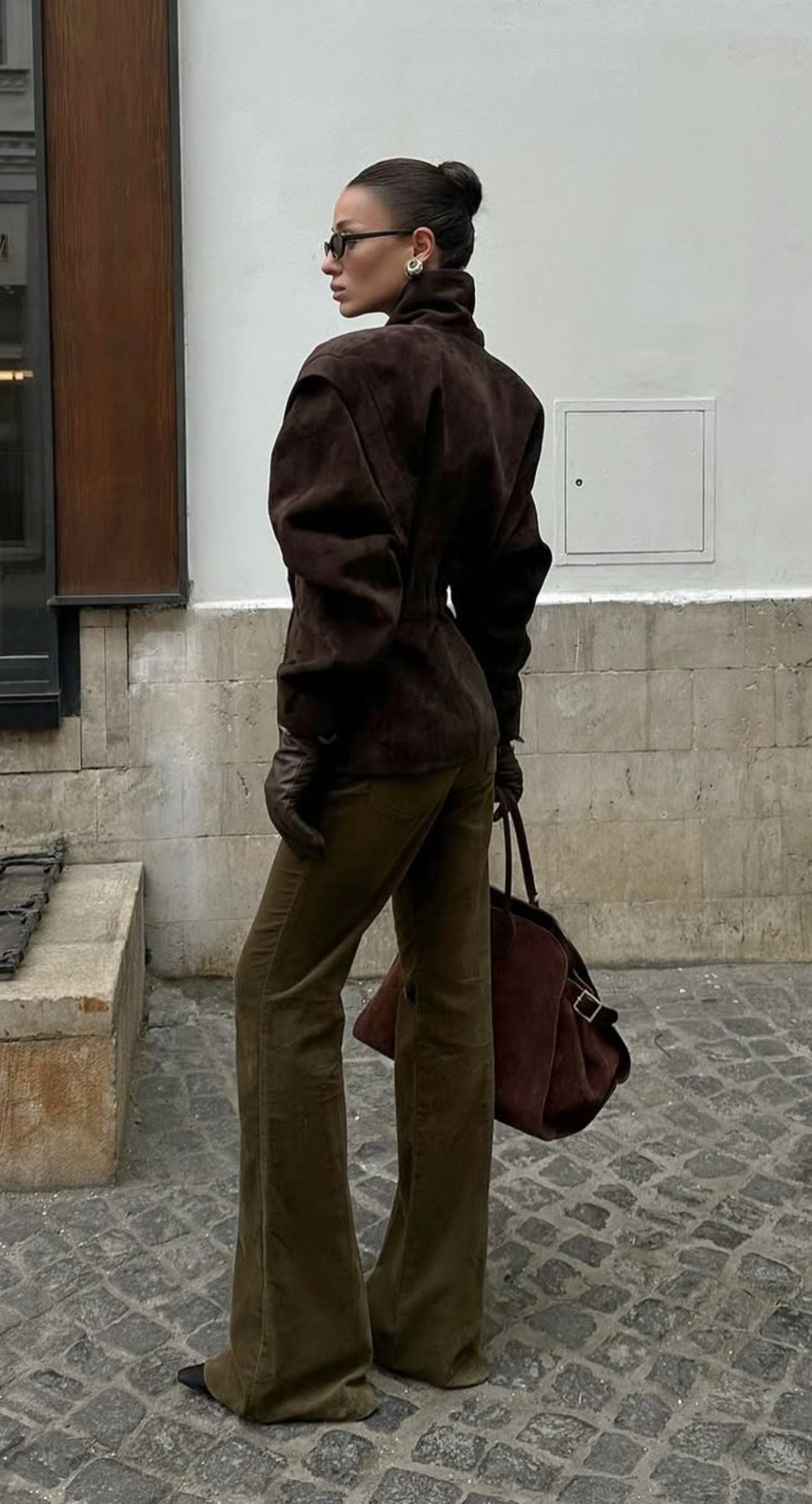 Sacou din piele naturala Molly - ÌNURI