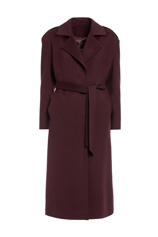 Trench oversized din cașmir Gigi - ÌNURI