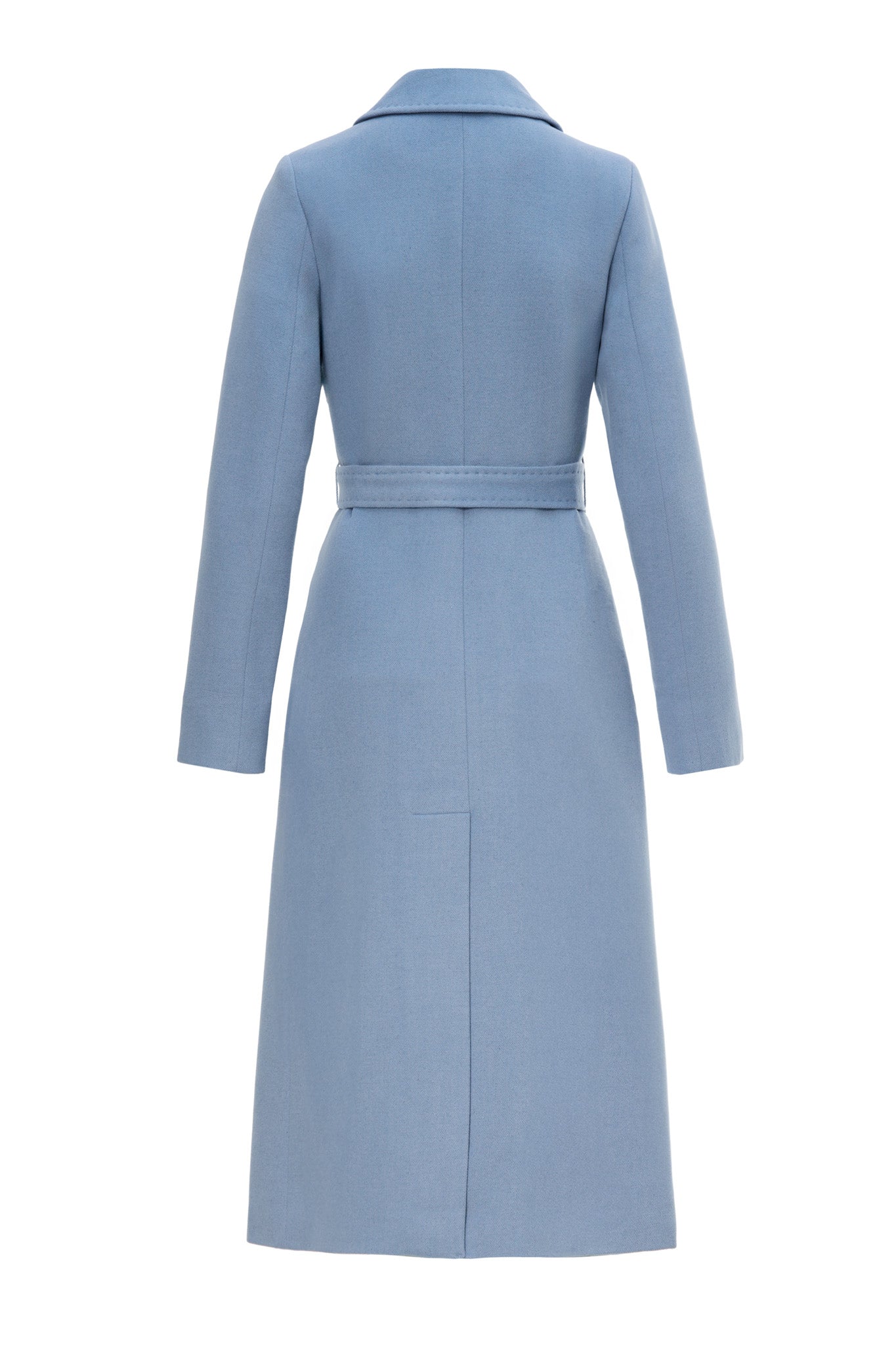 Palton bleu din casmir Kaya - ÌNURI