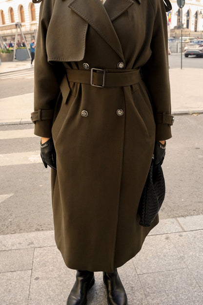 Trench Lara olive deep