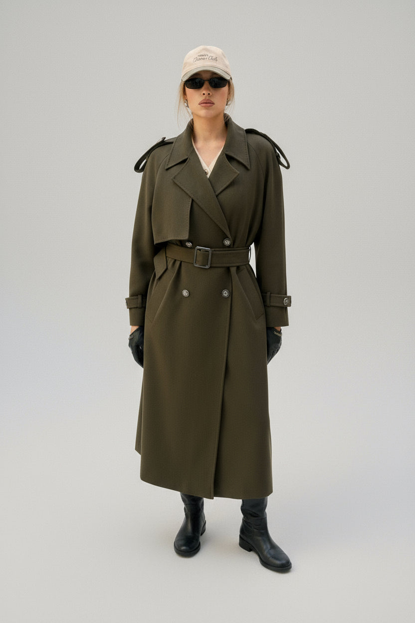 Trench Lara olive deep