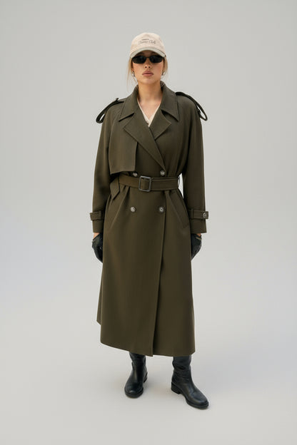 Trench Lara olive deep