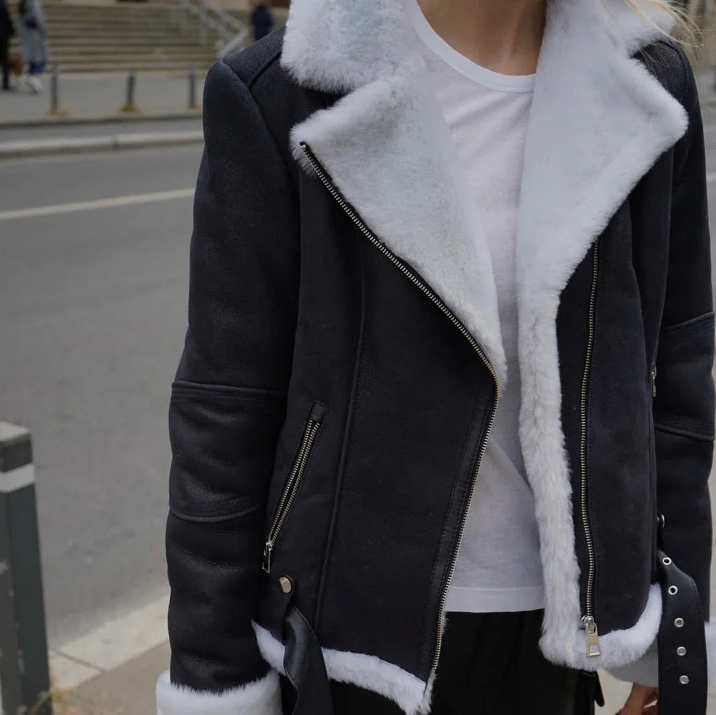 Cojoc din blana naturala de oaie Sky - ÌNURI