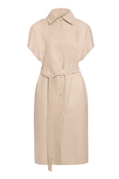 Rochie din piele naturala Ova - ÌNURI