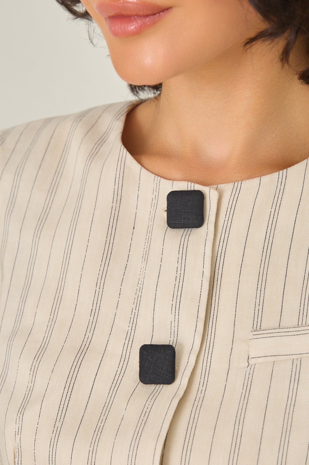 Women's linen set with vest and pants