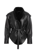 Cojoc Mona din piele naturala cu blana - INURI