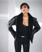 Cojoc Mona din piele naturala cu blana - INURI