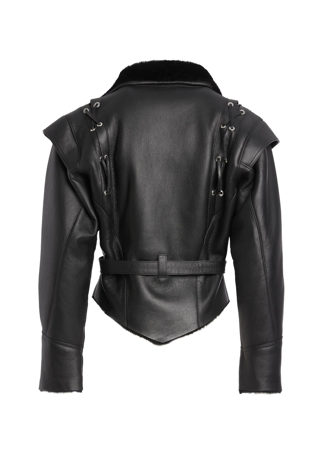 Cojoc Mona din piele naturala cu blana - INURI