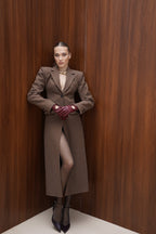 Palton Emily din lana maxi - INURI