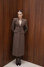 Palton Emily din lana maxi - INURI