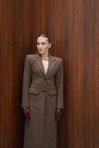 Palton Emily din lana maxi - INURI