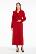 RED CASHMERE COAT 120 CM 