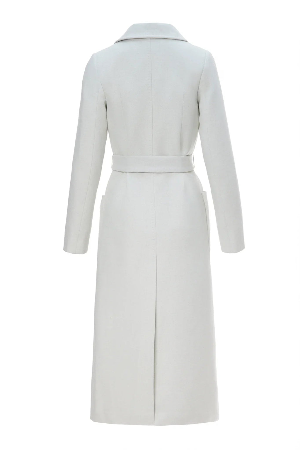 Palton Karin alb din casmir - INURI