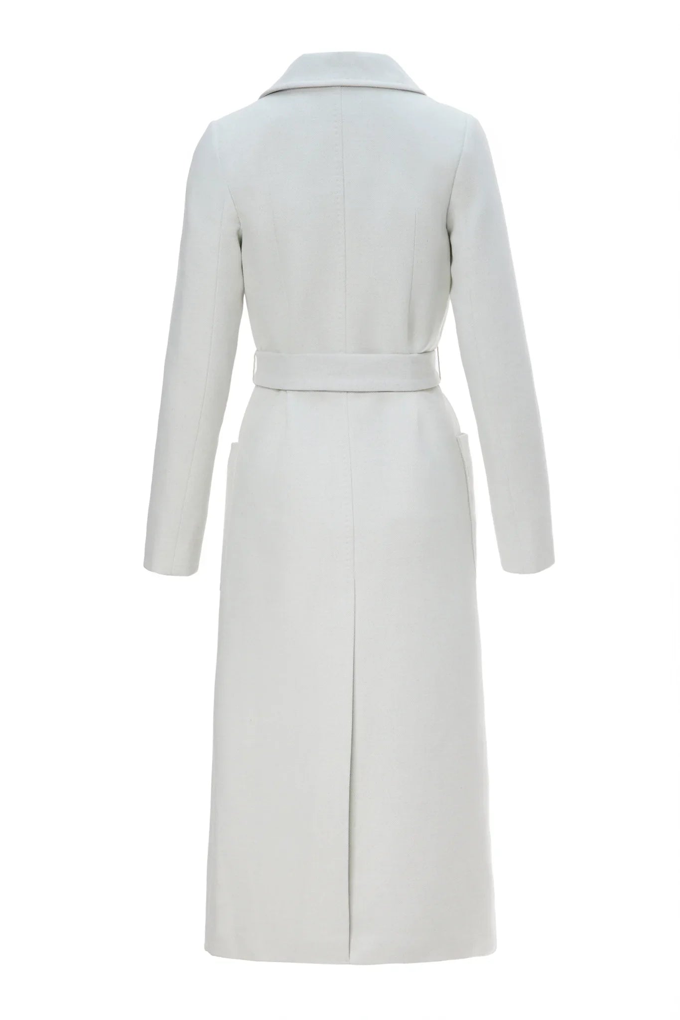 Palton Karin alb din casmir - INURI