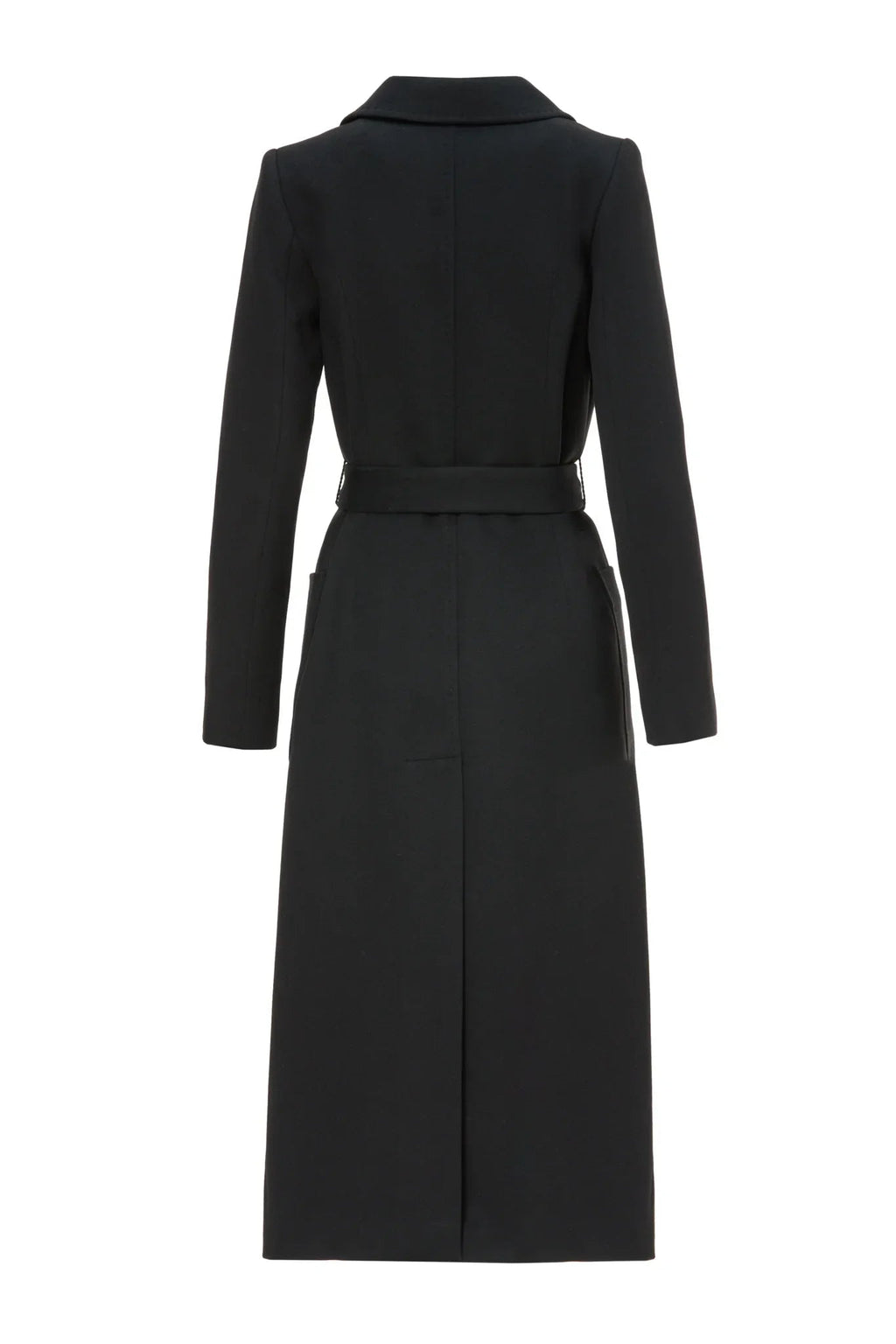 Palton Lou negru din casmir - INURI