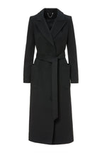 Palton Lou negru din casmir - INURI