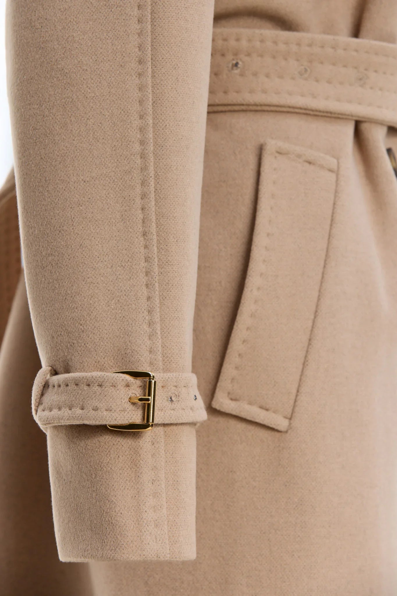 Palton Sofi bej din casmir - INURI