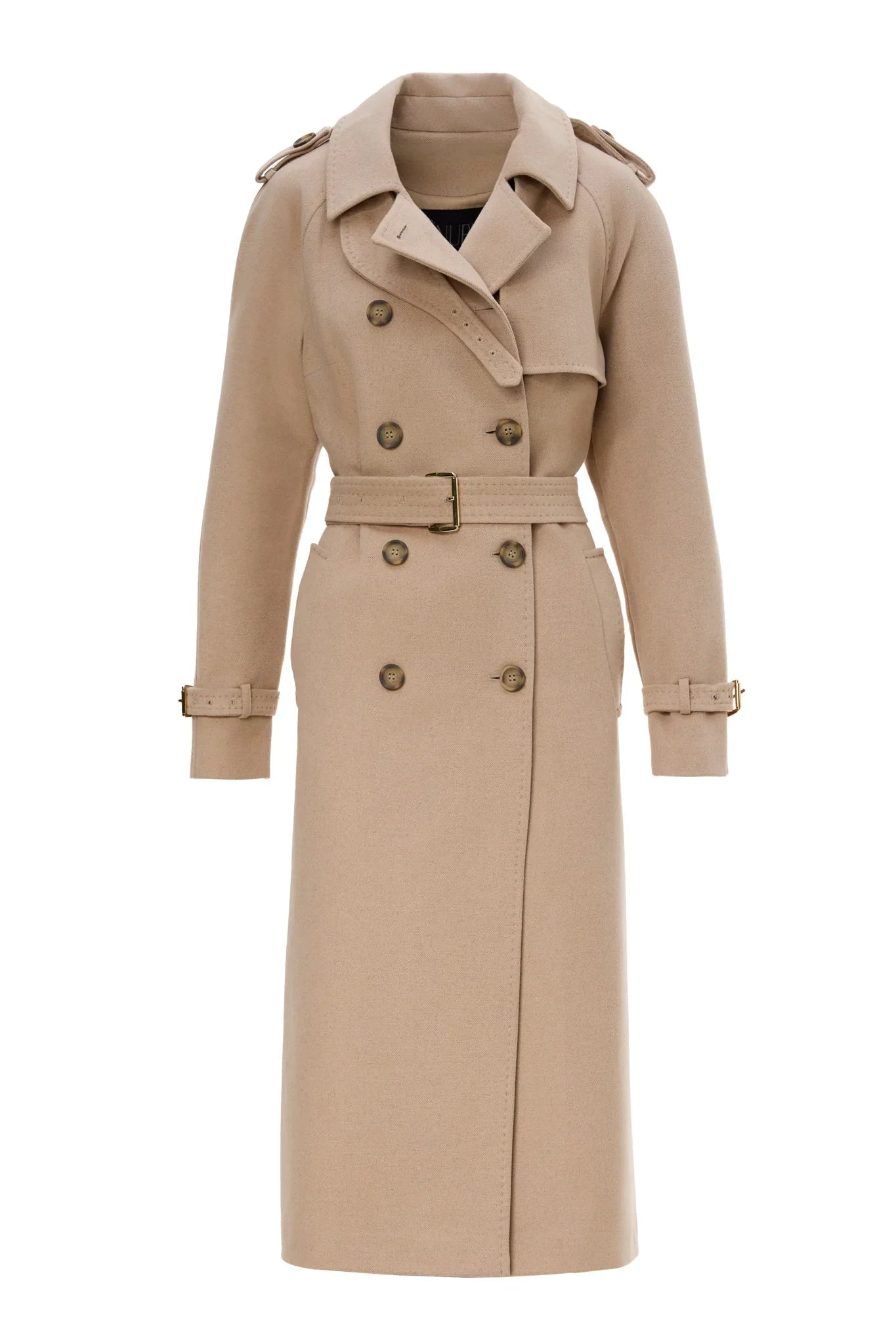 Palton Sofi bej din casmir - INURI