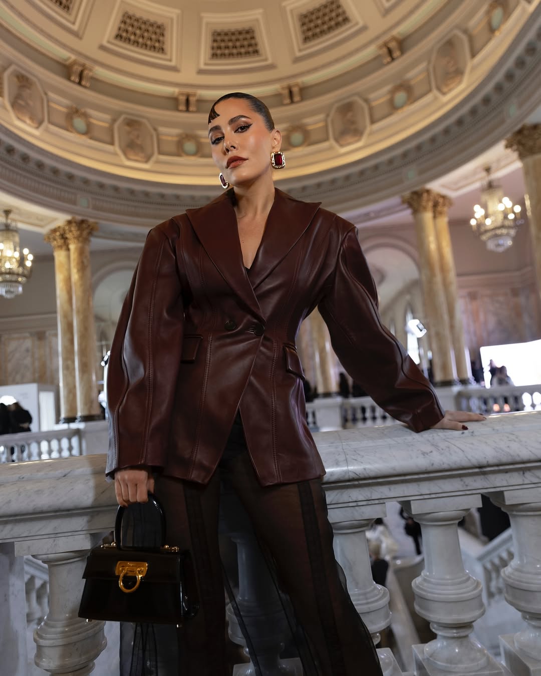 Sacou Monik cambrat din piele naturala premium - INURI