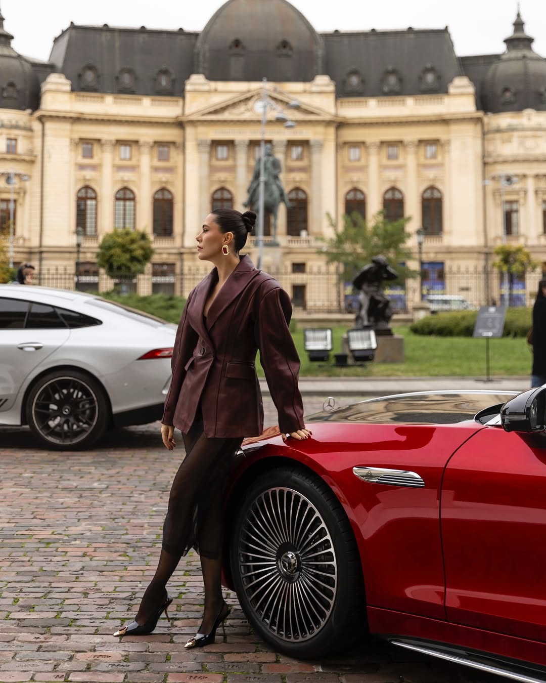 Sacou Monik cambrat din piele naturala premium - INURI