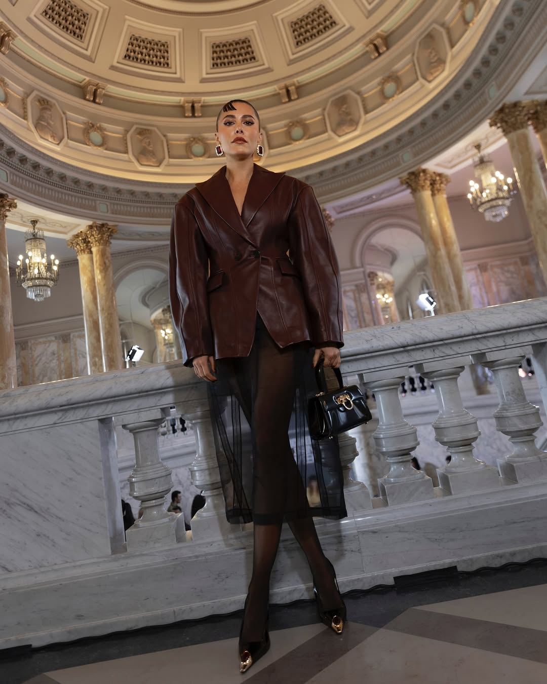 Sacou Monik cambrat din piele naturala premium - INURI