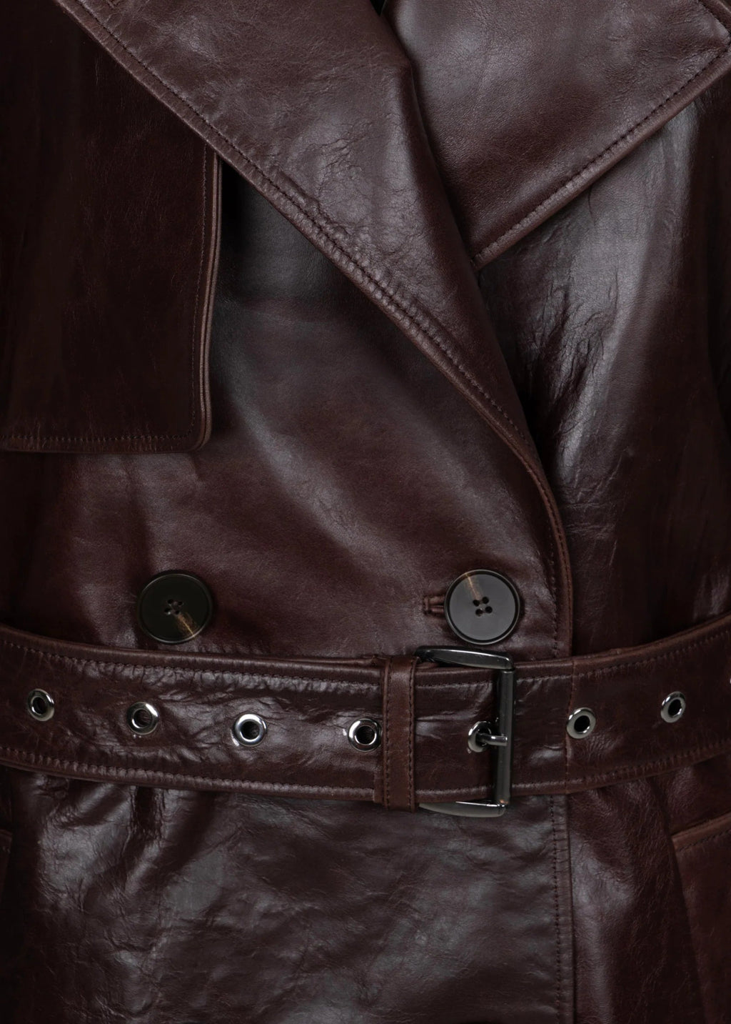 Trench Hazel din piele naturala premium - INURI